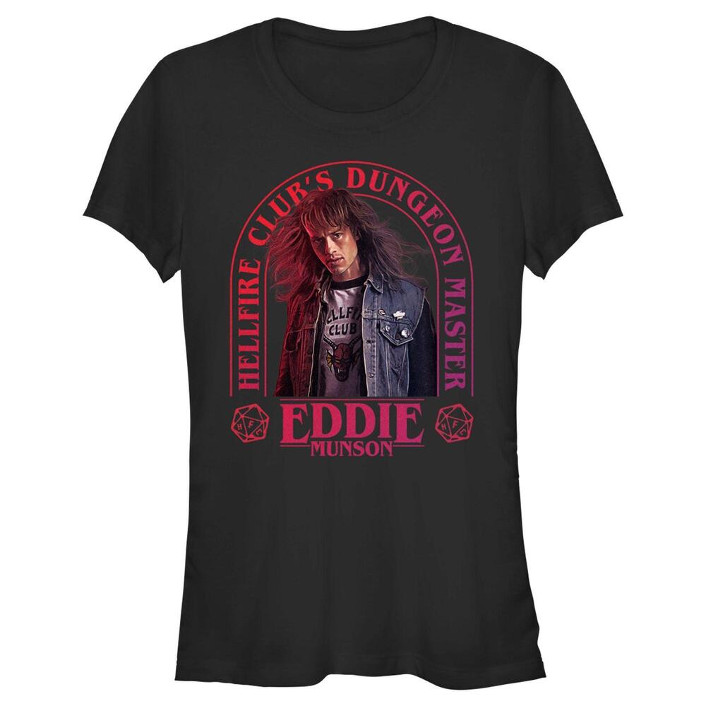Juniors Stranger Things Hellfire Club Dungeon Master Eddie Tshirt
